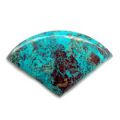 Cabochon �ventail 24x38 mm Chrysocolla