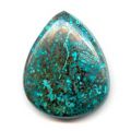 Cabochon poire 29x23 mm Chrysocolla