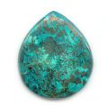 Cabochon poire 38x33 mm Chrysocolla