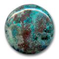 Cabochon rond 38 mm Chrysocolla