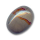 Cabochon ovale 18x13 mm Jaspe Poppy Gris
