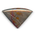 Cabochon �ventail 24x38 mm Jaspe Poppy Gris