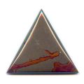Cabochon triangle 30 mm Jaspe Poppy Gris