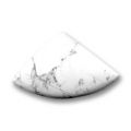 Cabochon �ventail 24x38 mm Howlite