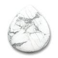Cabochon poire 38x33 mm Howlite