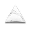 Cabochon triangle 18 mm Howlite