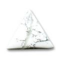 Cabochon triangle 30 mm Howlite