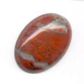 Cabochon ovale 25x18 mm Jaspe Poppy