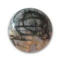 Cabochon rond 20 mm Jaspe Picasso