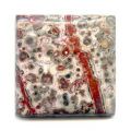 Cabochon carr� 28 mm Leopard