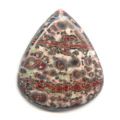 Cabochon poire 38x33 mm Leopard