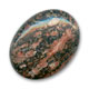 Cabochon ovale 40x30 mm Leopard