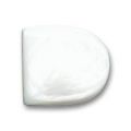 Cabochon 26x24 mm Nacre Blanc