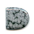 Cabochon 26x24 mm Obsidienne Mouchet�e