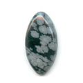 Cabochon ovale 30x15 mm Obsidienne Mouchet�e
