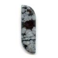 Cabochon larme 37x12 mm Obsidienne Mouchet�e