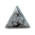Cabochon triangle 18 mm Obsidienne Mouchet�e