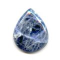 Cabochon poire 29x23 mm Sodalite