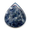 Cabochon poire 38x33 mm Sodalite