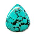 Cabochon poire 38x33 mm Green Turquoise