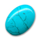 Cabochon ovale 25x18 mm Turquoise (reconstitu�)
