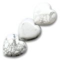 Howlite coeurs 14 mm x4