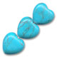 Turquoise reconstitu�e coeurs 14 mm x4