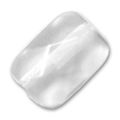 Cristal de Roche facett� rectangle 14x10 mm x1