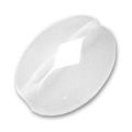 Cristal de Roche facett� ovale 14x10 mm x1