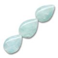 Amazonite gouttes plates 14x10 mm x5