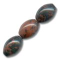 Mahogany Obsidienne olives 12x8 mm x5