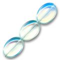 Pierre de Lune (imitation) Olive plate 18x13 mm x4