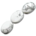 Howlite olives plates 14x10 mm x5