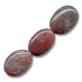 Jaspe Poppy olives plates 14x10 mm x5