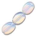Pierre de lune (imitation) olives plates 14x10 mm x5