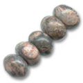 Leopard Red rondelles 8x5 mm x15