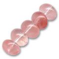 Strawberry Quartz rondelles 8x5 mm x15