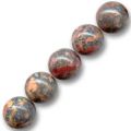 Leopard Red  4 mm x20