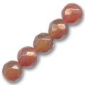 Red Agate Facett�e  8 mm x10