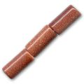 Gold Stone tubes 12x6 mm x8