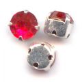 Chatons mont�s 4 mm Padparadscha x10