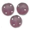 Boule Disco 10 mm Amethyst strass Crystal x1