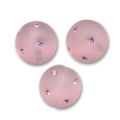 Boule Disco 10 mm Rosaline strass Rose x1