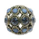 Ronde filigrann�e 13 mm Montana/White Opal Sky Blue x1