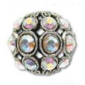 Ronde filigrann�e 13 mm Crystal AB x1