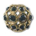 Ronde filigrann�e 13 mm  dor� vieilli Jet x1