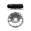 Rondelle Strass 10 mm Jet x1