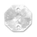 Octogone 6404 12 mm deux trous Crystal  x1