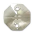 Octogone 6404 14 mm deux trous Crystal Silver Shade x1