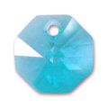 Octogone 6401  8 mm un trou Aquamarine x1